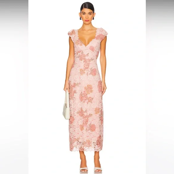 butterfly babe lace maxi dress antique combo Butterfly Babe Lace Midi Dress